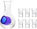Sake Set Japanese Sake Pot Set Decanter Double Walled Sake Cup Transparent Modern Glass Used for Home Party and Great Gifts for Birthday New Year Christmas 1 Sake Pot + 6 Sake Cups