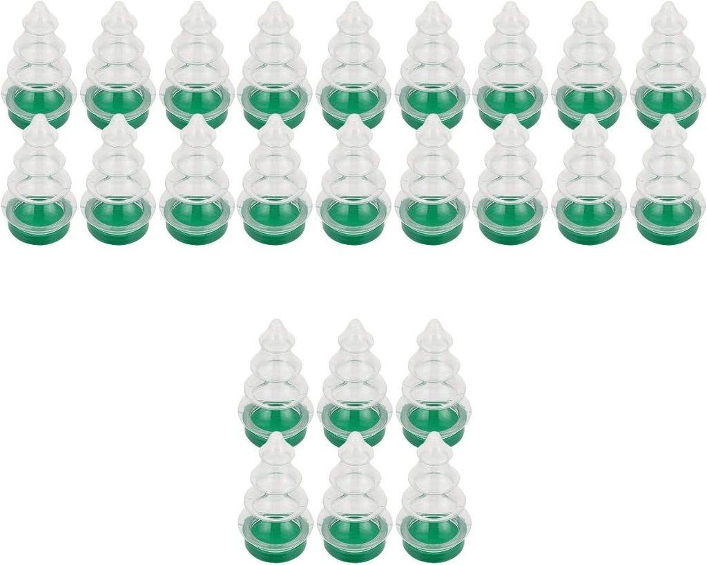 Angoily 24pcs Christmas Tree Candy Jar Candy Containers for for Storing Marshmallows Cookies Chocolates