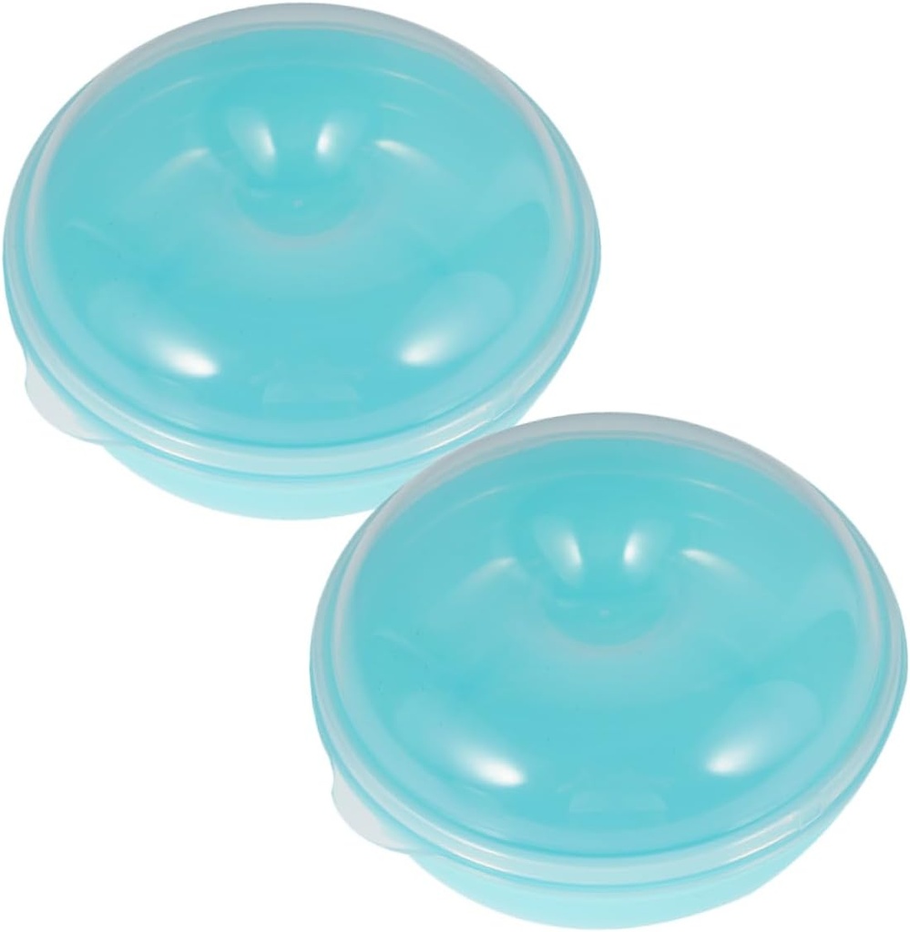 2pcs Bread Box Airtight Bread Saver Container Bagel Storage Box Donut Keeper Microwaveable Lightweight Portable Fresh Flavorful Storage