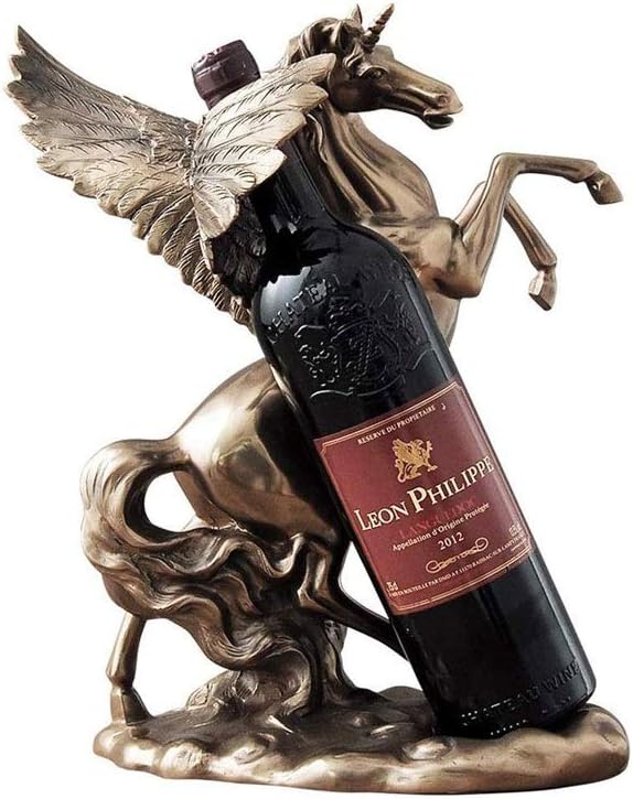 Wine Holder Pegasus Wine Rack Decoration Personality Home Kitchen Restaurant Resin Wine Rack Countertop Cabinet Cellar Narrow