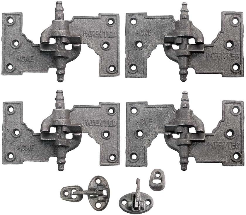 Acme Cast Iron Mortise Shutter Hinges - 6 1/2" X 3 1/2"