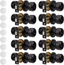 10 Pack Matte Black Door Knobs Privacy Interior Lock Passage Bedroom Bathroom Keyless Doorknob Door Handle Lockset Hardware and Instruction Included