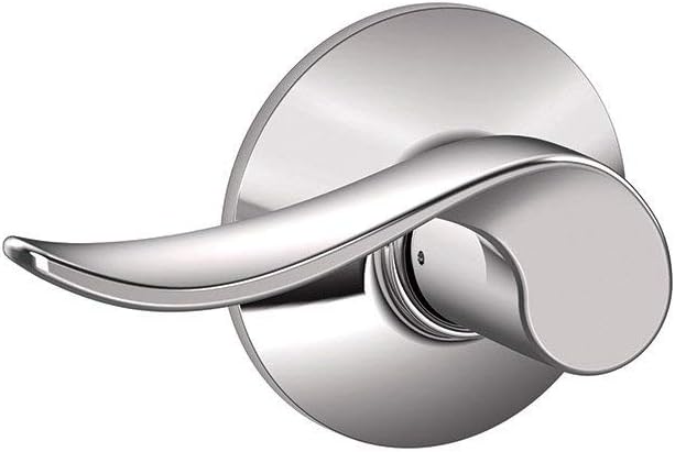 SCHLAGE F10 Sacramento Passage Lock with 16080 Latch 10027 Strike Bright Chrome Finish