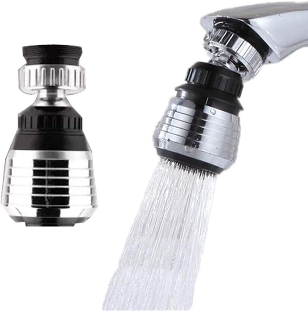 2 Pack Faucet Filter Aerator Sprayer, Sink 360 Swivel Water Tap Saving Diffuser for Kitchen Bathroom (Short)