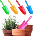 Garden Trowel for Digging and Planting, Mini Colorful Metal Hand Shovel, Small Trowel Set Garden Tools for Flower Soil Planting Digging Transplanting Ideal Gardening Gift for Kids
