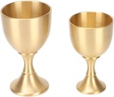 2pcs Vintage Chalice Goblet, Gold Wine Goblet Wine Cups for Wedding, Christmas, Party Decoration