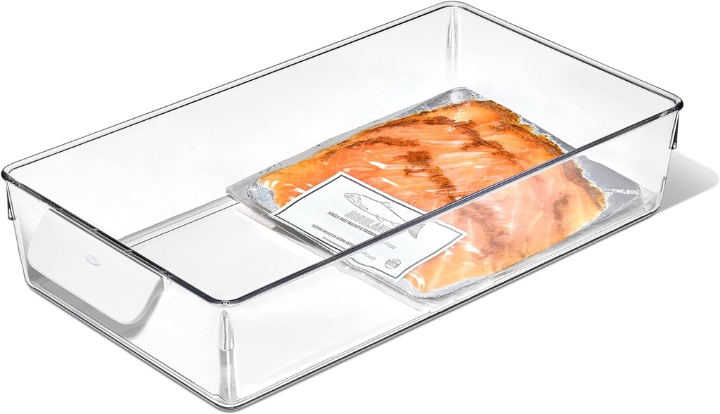 OXO Good Grips Fridge Organization Bin 8 in x 14 in - for Cheese, Meat, Fish and More