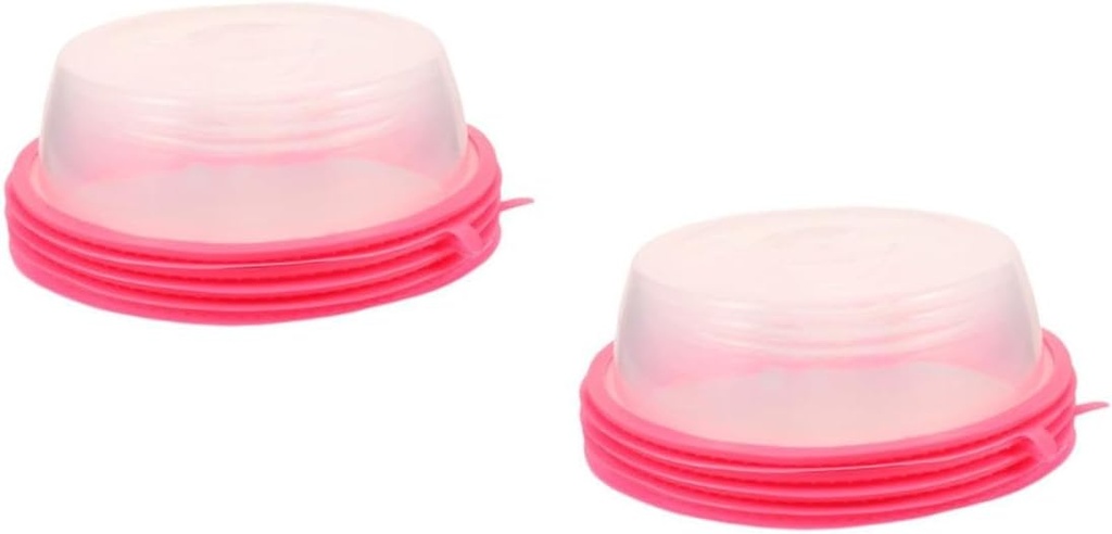 Cabilock 8pcs Microwave Splatter Cover Food Plate Guard Dishwasher Safe Keeps Microwave Clean Prevents for Even Heating and Food Storage