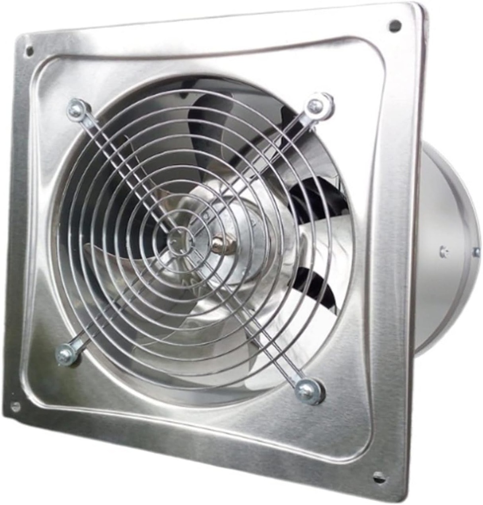 Ventilation Fan 6/8/10/12 Inch Ventilation Fan, Powerful High-Speed Stainless Steel Ventilation Fan with Check Valve, Durable Household Kitchen Exhaust Fan ventilating Fan(Size:10inch(250#))