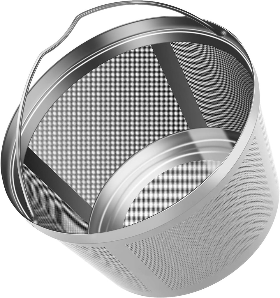 Stainless Steel Reusable Coffee Filters Basket 8 12 Cup Sturdy Permanent Coffee Filter fit for Mr. Coffee Black,Decker Coffee Makers 8 12 cups