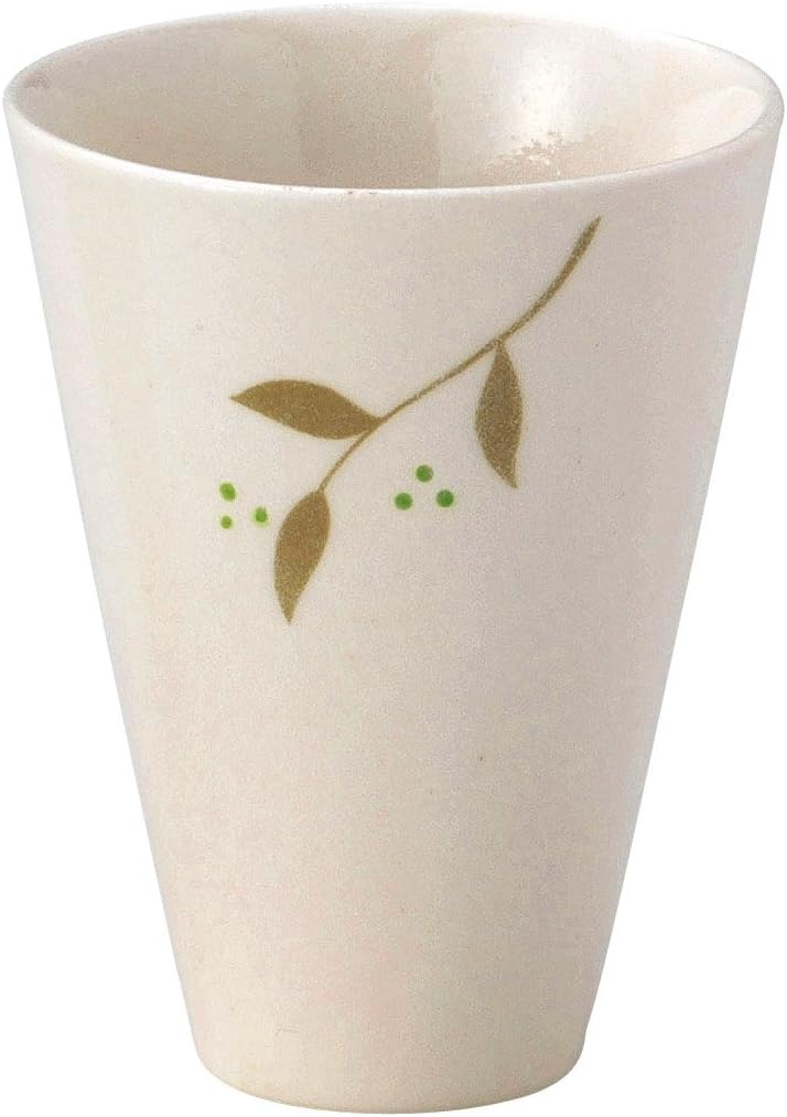Mino Ware K43027 Petite Leaf Free Cup, Green