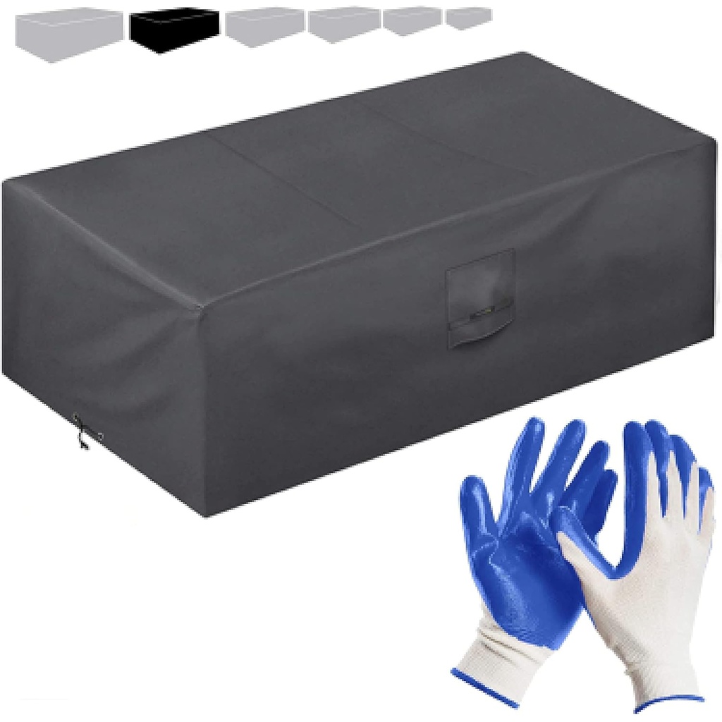 Outdoor Furniture Covers - 242 * 162 * 100cm - Waterproof Cover for Patio Rattan Table & Chairs +Plus: Garden Gloves