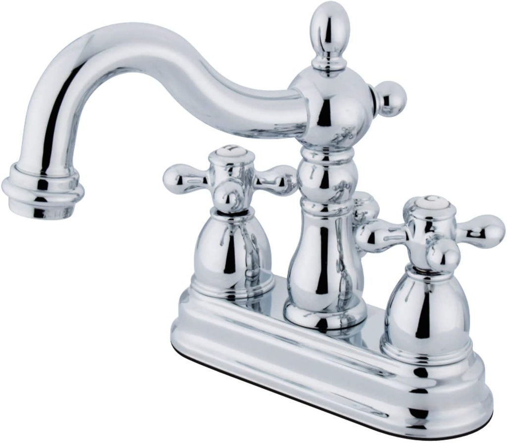 Elements of Design New Orleans EB1601AX Centerset Lavatory Faucet with Retail Pop-Up, 4-Inch, Polished Chrome
