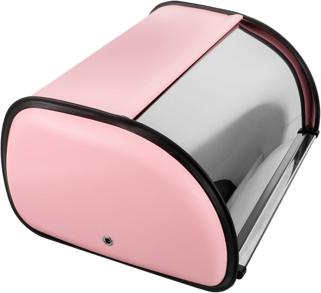 Vintage Metal Bread Storage Box Snack Container Countertop Organizer Bread Proofing Box Black