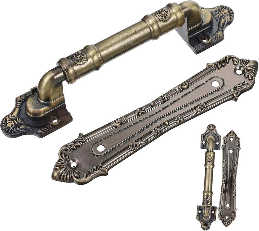 Mipcase Alloy Sliding Door Handle No Drill Easy Install Double-Sided Design Large Lever Barn Door Handle for Home Gate for Gates Barn Accessory Garage