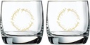 Lord of The Rings Fellowship of The Ring Whiskey Glasses The One Ring Gold Cocktail Glass 2 Pack 10 Oz