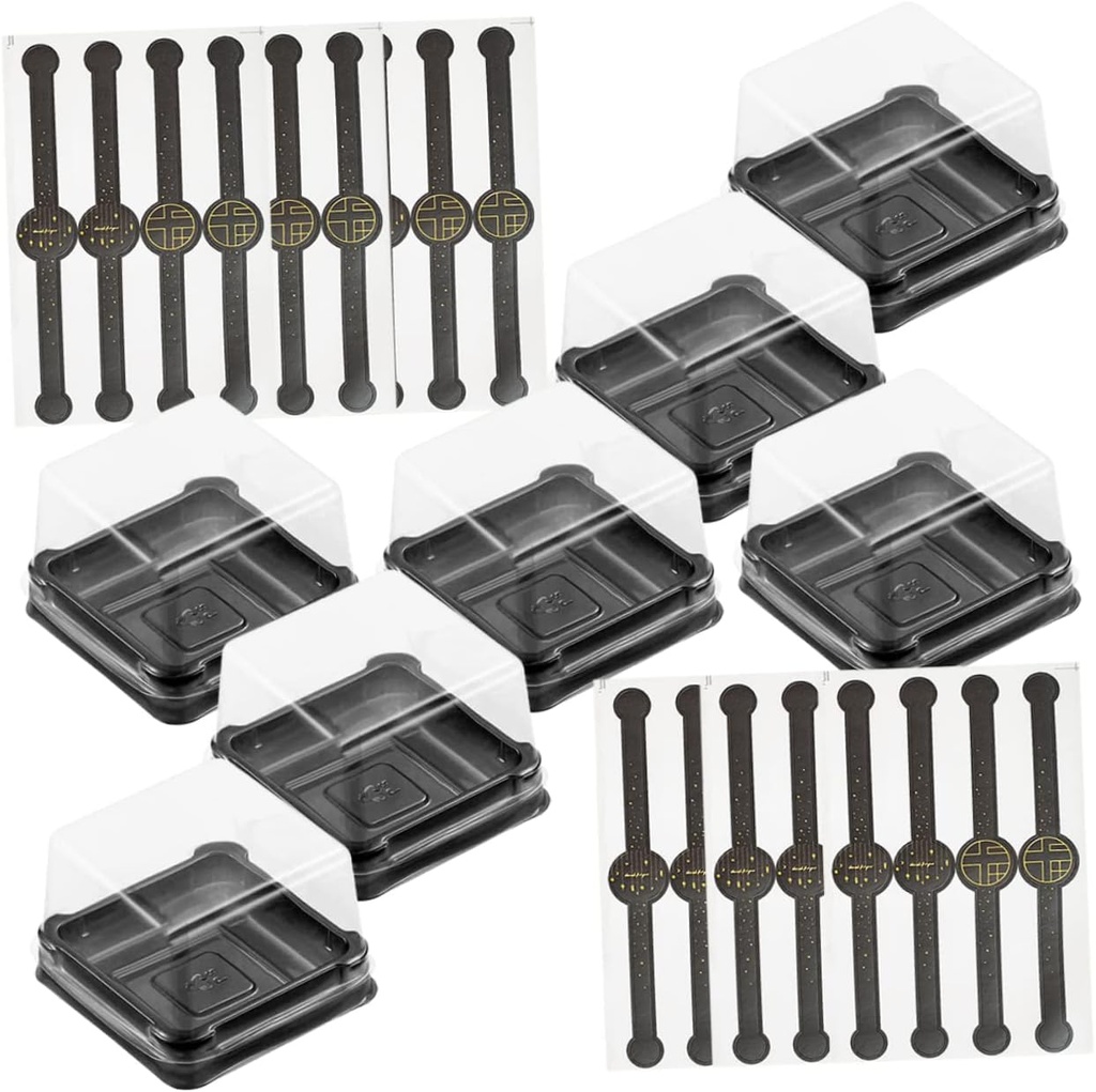 50sets Mousse Boxes for Cakes and for Parties and Events Includes Stickers for Bakery and Catering Use
