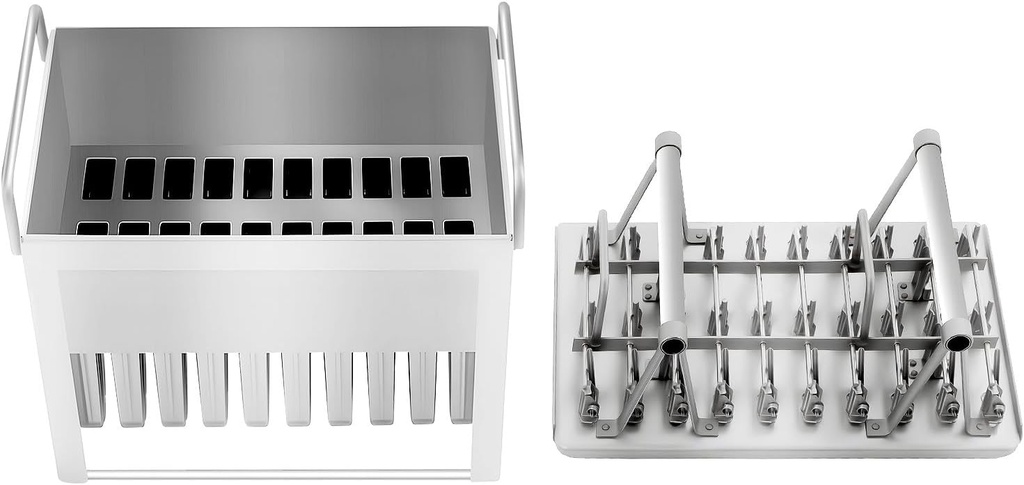 30 Pack Stainless Steel Popsicle Molds,Commercial Popsicle Molds,Metal Ice Cream Makers for Frozen Yogurt Fruit Ice Cream Sorbet