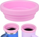 Silicone Ring for 30 & 40 oz Stainless Steel Tumbler,Reusable Iced Coffee Cup Ring,Durable Drink Sleeve for Cold Beverages, Leak-Proof Lid for Iced Coffee,Hot Drinks (Pink)