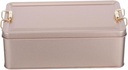 Tin Container with Buckle Rectangular Metal Storage Box for Kitchen for Cookies Candy and Other Treats Stylish Design for Home