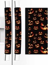 Halloween Refrigerator Door Handle Covers Set of 2 for Dishwasher Microwave Oven Fridge Stove Appliance Door Handles,Washable Kitchen Decor Accessories,Black Orange Horro Skull Pumpkins Fall Holiday