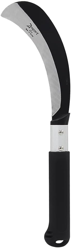 Zenport K312 Harvest Sickle, Carbon Steel Blade/Aluminum Handle