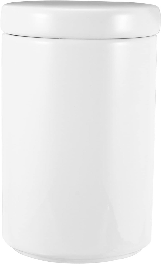 Zerodeko 1pc Nordic Style Ceramic Food Storage Jar Sealed Kitchen Container for Tea Sugar Flour Nuts Sleek Design Wide Mouth for Easy Access and Cleaning