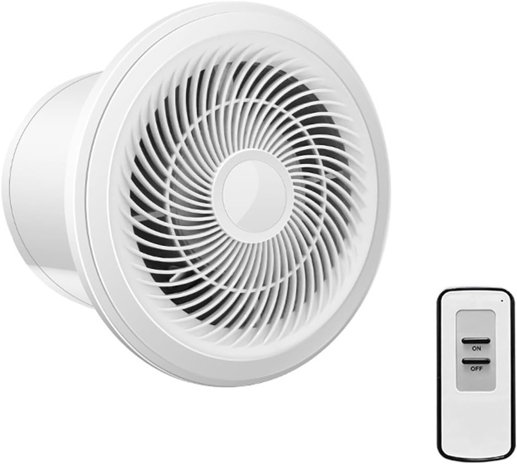 4Inch Exhaust Fan With Remote Control Low Noise Ventilation Fan Kitchen Window Airflows Air Fan Enduring