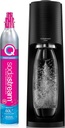 SodaStream Terra Sparkling Water Maker (Black) with CO2 and Dishwasher Safe Bottle
