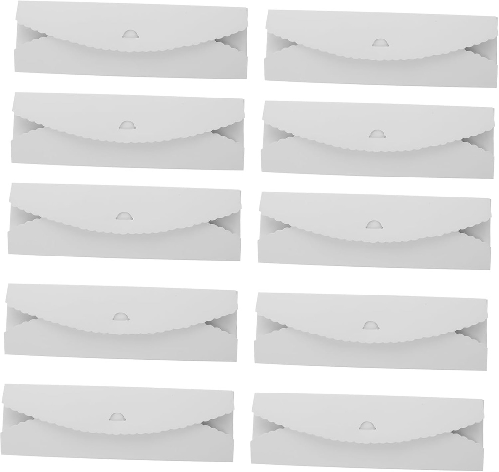 20pcs Elegant Macaron Containers Mooncake Biscuits Box Paper Mooncake Box Cake for Party