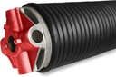 0.362 x 3-3/4" x 56'' Commercial Garage Door Torsion Spring Replacement, Min 20,000 Cycles Precision E-Coating 5-Year Warranty Heavy Duty (Left Side-Red Cone)