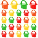 24 Pack 1/8'' 1/4'' 5/16'' 5/32'' Deck Spacers Bulk Deck Board Spacer Tool Gap Jig Rings Assorted Easy Pull Guide Tool for Pressure Treated Composite Decking Plank Lumber Hardwood PVC