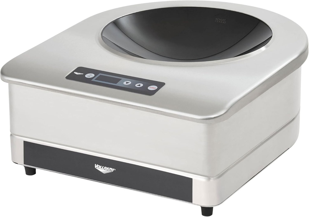 Vollrath 6958301 Countertop Induction Wok Range with Carbon Steel Wok Pan - 208/240V, 3000W