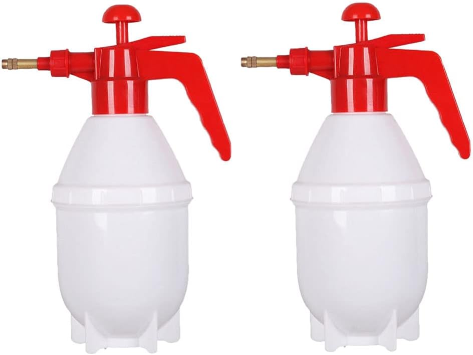 2pcs Manual Garden Sprayer Hand Pressure Pump Sprayer Safety Valve Yard Lawn Mister Spray Bottle for Plants Flowers