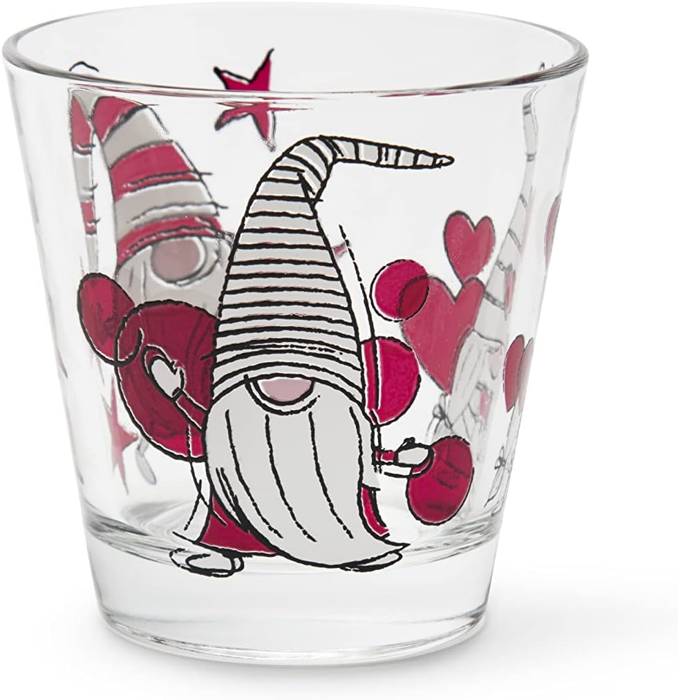 Excelsa Gnome Sweet Gnome Set of 6 Glasses Water, Glass, Capacity: 250 ml