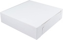 Cake S.O.S 12x12x2 1/2 inches Extra White Lightweight cardboard and Convenient Pizza Box, 50 ct.