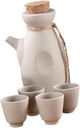 Japanese Sake Set 300ml Ceramic Sake Bottle Multi-functional Wine Kettle for Restaurants and Home Use