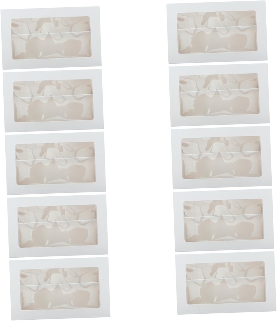 Macaron Boxes Lids Paper Dessert Storage Containers Window Bakery Boxes for Macaron Cake