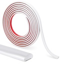 LONGKING 25 ft Peel and Stick Trim, Molding Trim for Walls, Edges, Borders, Backsplash Tiles, Flexible and Self Adhesive Trim, White