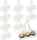 20pcs Clear Cupcake Boxes with Handle Cupcake Container Transparent Bakery Cake Boxes Plastic Cake Carrier Baked Dessert Box for Wedding Party Favor (A-whtie)