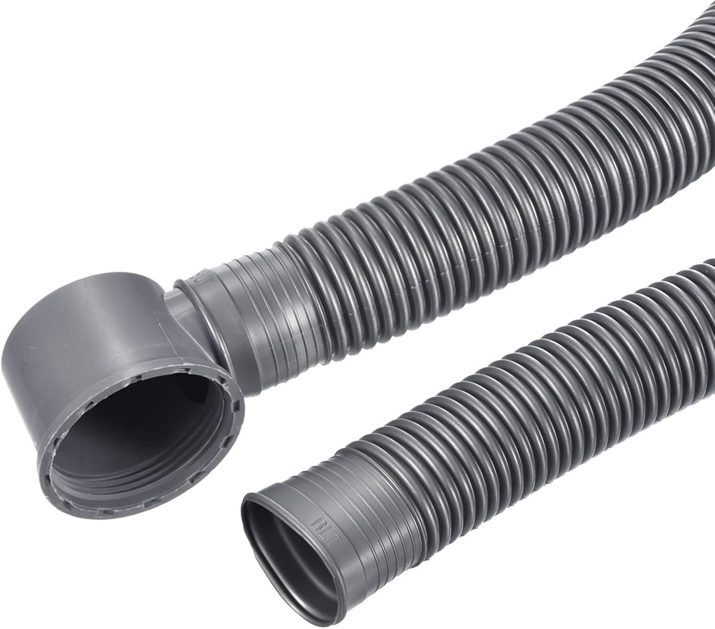 MECCANIXITY Bathtub Drain Pipe Expandable Waste Drain 100cm Tubing Flexible Drainage Hose for Bathroom Shower, Grey Pack of 1