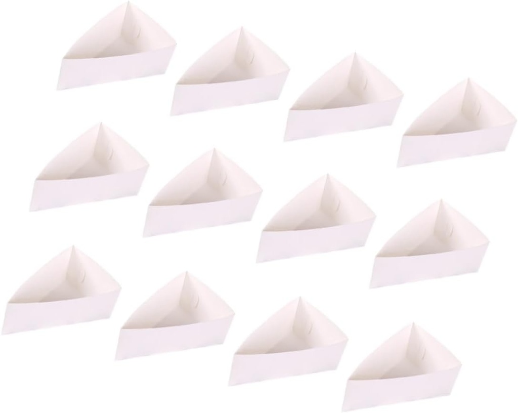 Triangle Cake Paper Tray 20PCS Baking Mousse Box for Pastry Packaging for Cupcakes Small Cakes and Cookies for Parties and Events