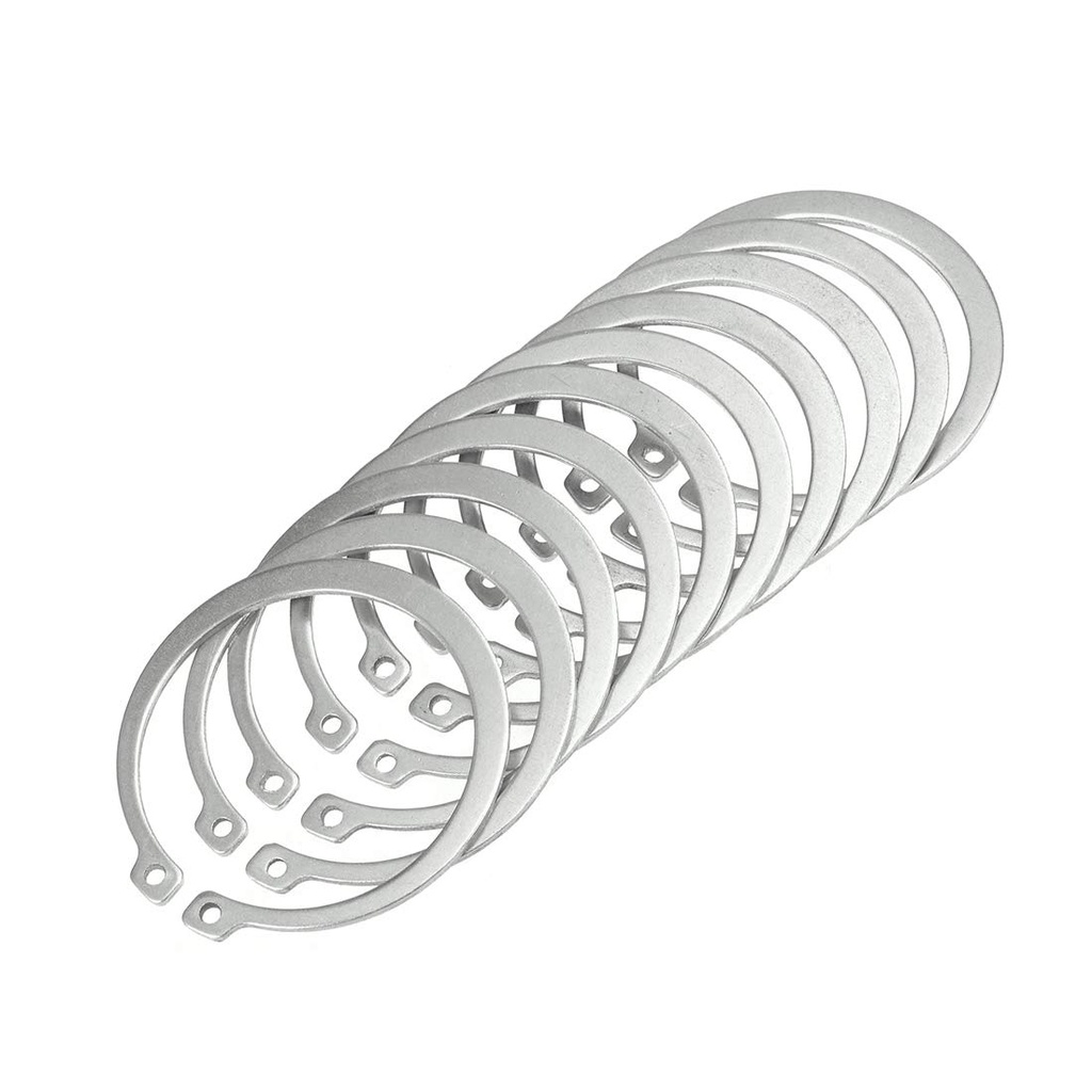 uxcell 65mm External Circlips C-Clip Retaining Shaft Snap Rings 304 Stainless Steel 10pcs