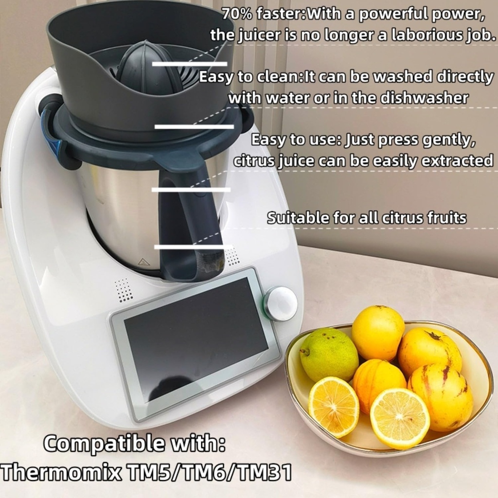 Orange rotary juicer separation extraction physical press compatible with Thermomix TM5/TM6/TM31 rotary orange juicer compatible with Thermomix TM5/TM6/TM31 compatible with Thermomix Accessories
