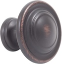 Stone Harbor Hardware Charlotte Cabinet/Bi-Fold Door Knob, 1-3/4 Inches, Vintage Bronze