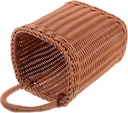 Woven Wall Basket for Kitchen Storage Hanging Fruit and Vegetable Container Rustic Home Organizer Hand-woven Rattan Design for Kitchen and Living Room Decor