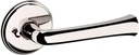 Baldwin 5112055PRIV 5112.PRIV 5112 Privacy Door Lever Set with 5075 Rose from The Estate Collection
