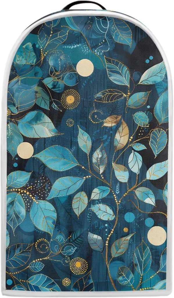 CLOHOMIN Leaves Blender Dust Covers Spill-Proof Kitchen Appliance Cover with Handle Foldable Coffee Maker Food Processor Protective Covers Coffee Milk Maker Cover