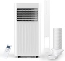 Antarctic Star Portable Air Conditioner 8,000 BTU, Cooling up to 350 Sq.Ft., Small Portable AC with Cooling, Fan, Dehumidifier Function, 24H Timer, Window Kit Panel, 62ºF and 86ºF Temperature Range