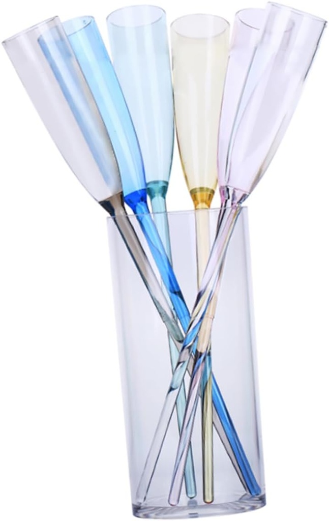 1Set Glass with Base Creative Wine Goblets for Parties Weddings and Bars Stemmed Flute Cups and Design